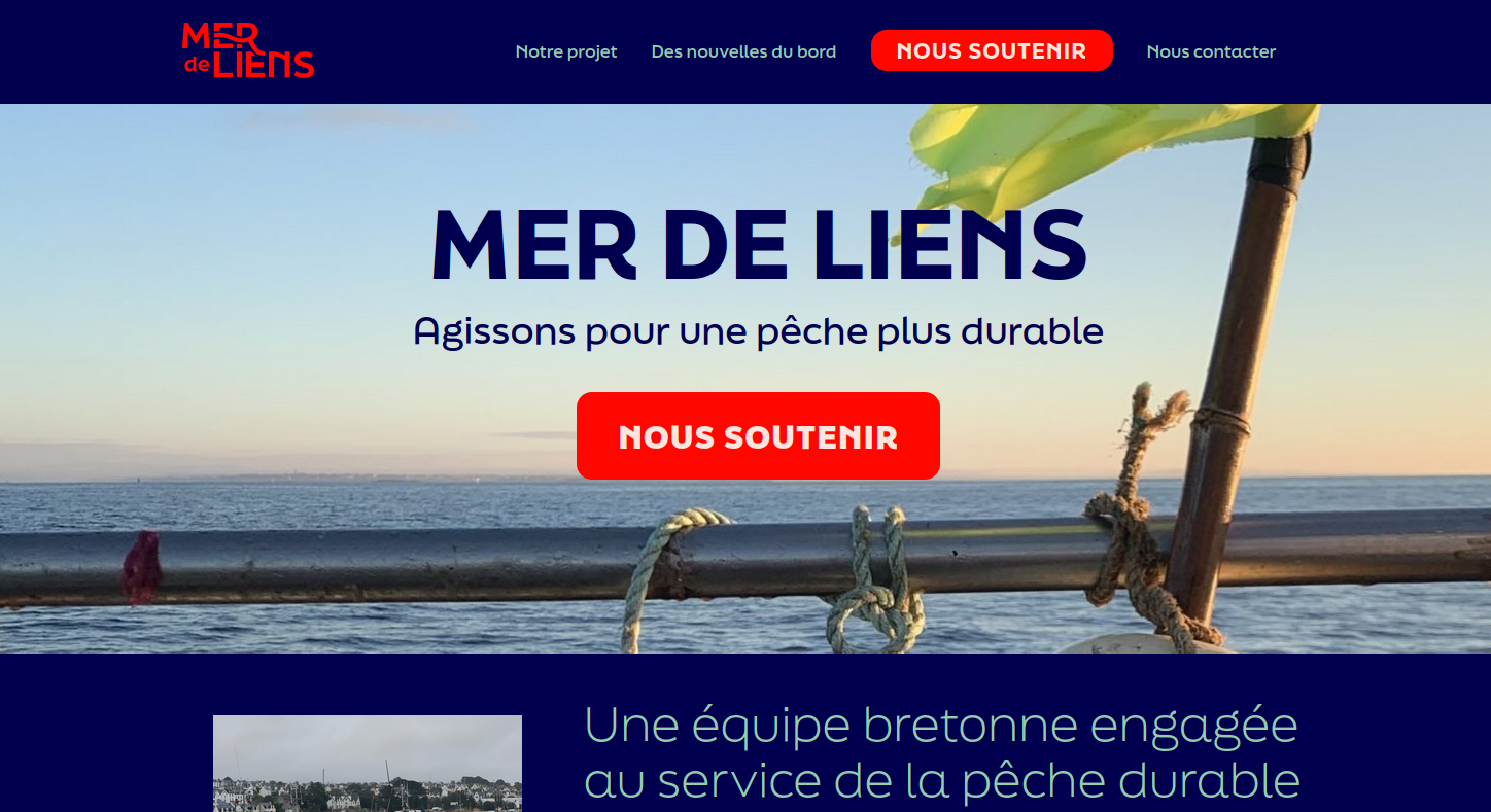 Screenshot of merdeliens homepage