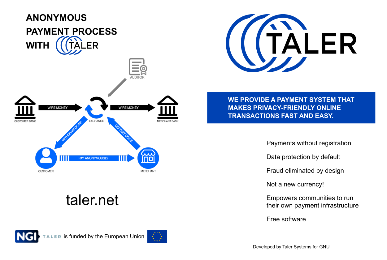 Taler introduction flyer